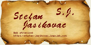 Stefan Jasikovac vizit kartica